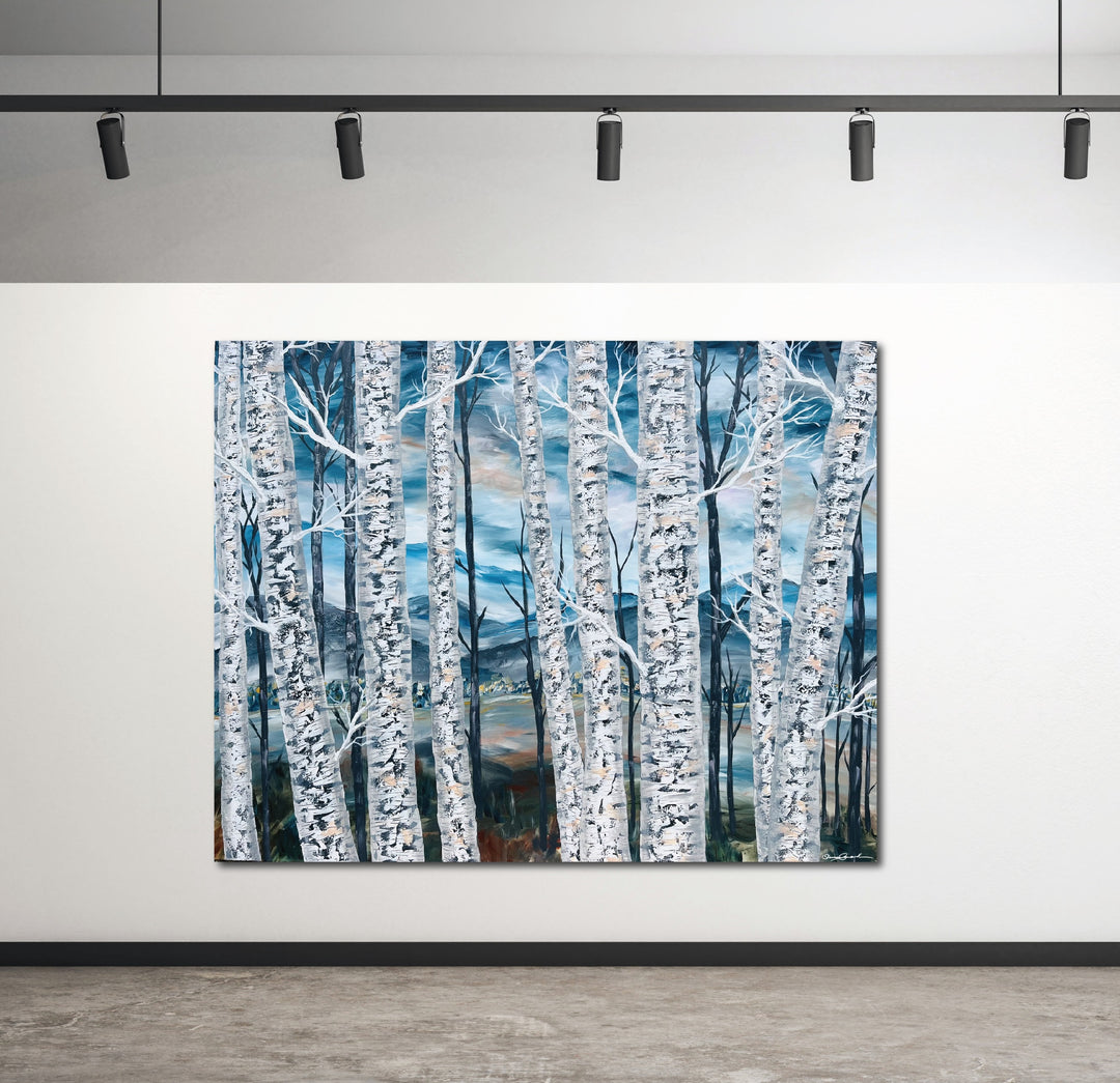 "Beyond the Birches" Original Painting by Artist Sherren Comensoli