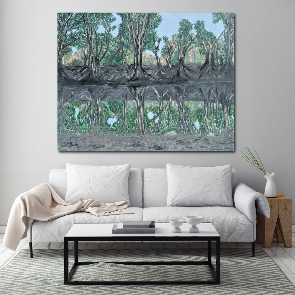 "Northern Beaches Reflections" Original Painting by Sherren Comensoli
