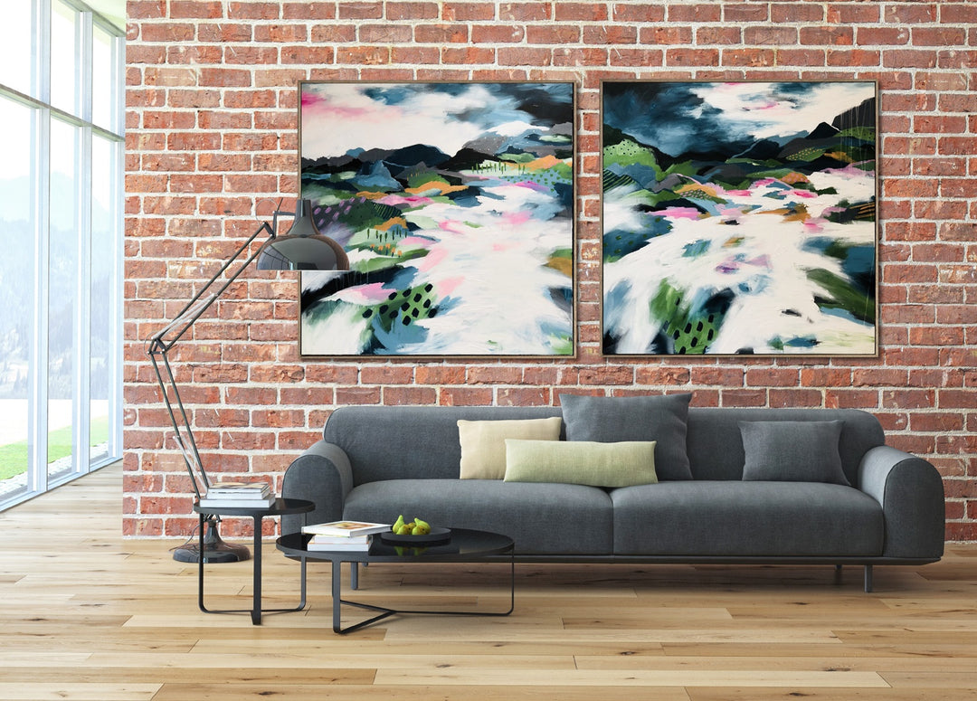 "Lake Catani 1 &2" SOLD Original Painting by Artist Sherren Comensoli